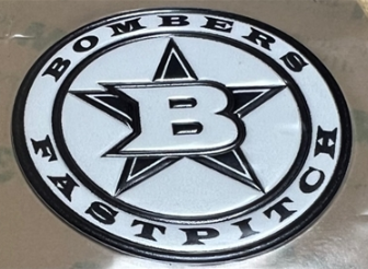 Bombers Fastpitch 3D Back Pack Decal