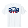 Bombers Fastpitch White SS USA Shield Shirt