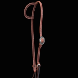 Relentless Flat Single Ear Headstall - Harness