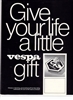 Vespa Moped Gift Advertisement Brochure
