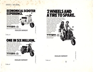 Vespa Moped Dealer Newspaper Graphics Insert Packe