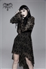 BLACK VICTORIAN LACE HIGH-LOW DRESS
