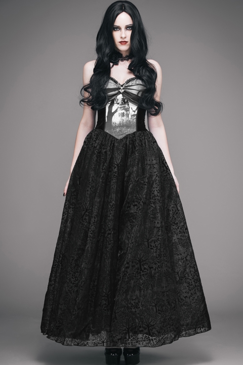 goth dress with corset