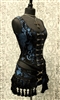 HARDWARE Gothic Pirate Steampunk BELT- BLUE AND BLACK TAPESTRY