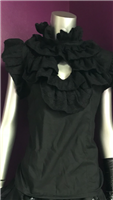 Jill Top-This top has a ruffle front detail and button closure and complements every outfit.