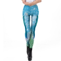 MERMAID SIREN LEGGINGS BLUE