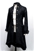 â€˜ORDER OF THE DRAGON COAT â€“ BLACK VELVET BROCADE Pirate coat menâ€™s 17th century frock coat.