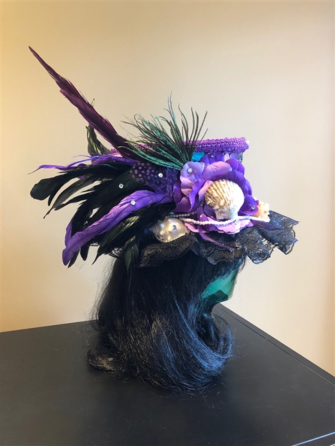 Purple Mermaid Top Hat