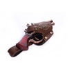 RED GUN AND HOLSTER TOY PIRATE STEAMPUNK