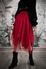 RED MESH SKIRT PIRATE GOTHIC STEAMPUNK