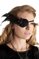 SEQUIN FEATHER EYEPATCH