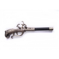 SILVER GUN WITH DOUBLE BARREL