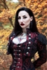 TOREADOR GOTHIC PIRATE STEAMPUNK JACKET RED AND BLACK TAPESTRY