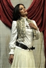 TOREADOR VEST GREEN/IVORY TAPESTRY GOTHIC PIRATE STEAMPUNK