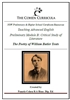 Preliminary Advanced Module B Critical Study of Literature: W.B Yeats
