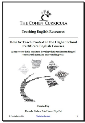The Cohen Curricula English Resources: How to Study Context