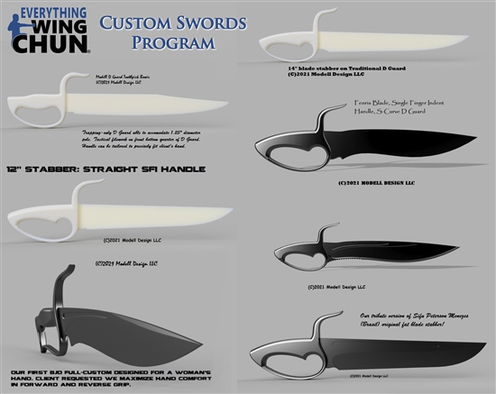 Everything Wing Chun Custom Shop - Design Your Own Baat Jaam Dao (Butterfly Swords)