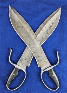 Wing Chun Butterfly Swords: Randall SASQUATCH-Style - Collector Grade Damascus