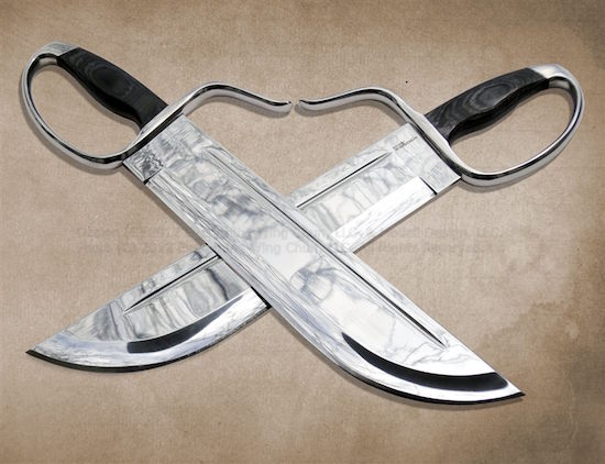 Wing Chun Butterfly Swords - Premium Line - Hybrid 12" Blade - 440C HG - Sharp