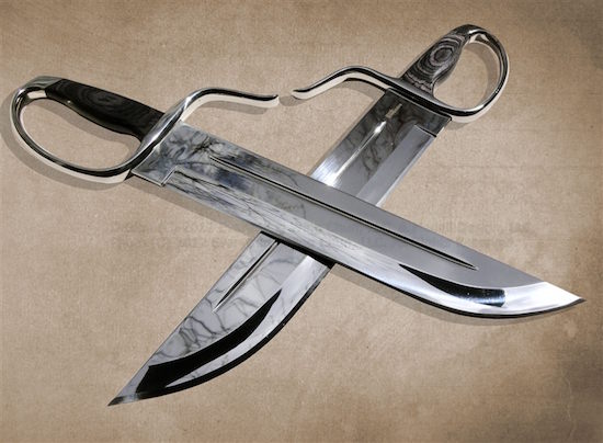 Wing Chun Butterfly Swords - Premium Line - Stabber 12" Blade - 440C HG - Sharp