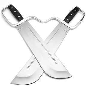 Wing Chun Butterfly Swords - Domination Line v4 Lightweight- Chopper 12 inch D2 - Hollow Grind - Sharp