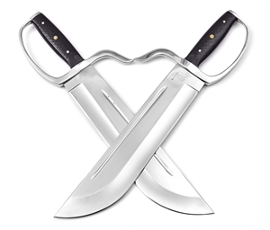 Wing Chun Butterfly Swords - Domination Line v4 Lightweight- Hybrid 12 inch D2 - Hollow Grind - Sharp
