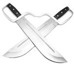 Wing Chun Butterfly Swords - Domination Line v4 Lightweight- Hybrid 13 inch D2 - Hollow Grind - Sharp