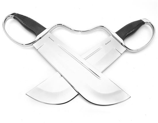 Wing Chun Butterfly Swords - Premium Line v4 Lightweight- Chopper 10 inch D2 - Hollow Grind - Sharp