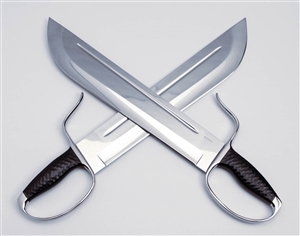 Wing Chun Butterfly Swords - Premium Line v4 Lightweight- Hybrid 14 inch D2 - Hollow Grind - Sharp