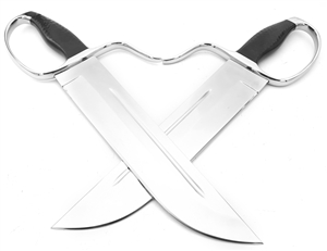 Wing Chun Butterfly Swords - Premium Line v4 Lightweight- Stabber 11 inch D2 - Hollow Grind - Sharp
