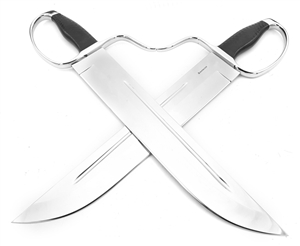 Wing Chun Butterfly Swords - Premium Line v4 Lightweight- Stabber 14 inch D2 - Hollow Grind - Sharp