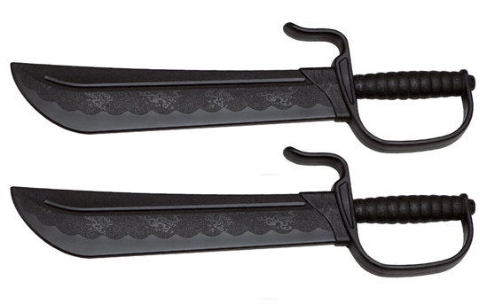 Plastic Wing Chun Butterfly Swords - Ornate Chopper