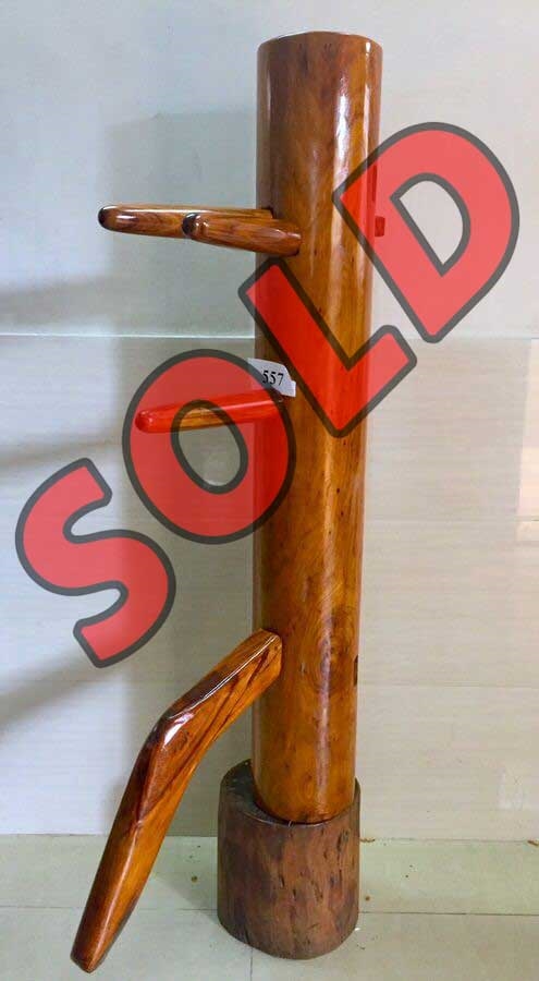 Buick Yip - Temple Pillar Wood Wing Chun Wooden Dummy -  Mook Yan Jong 557