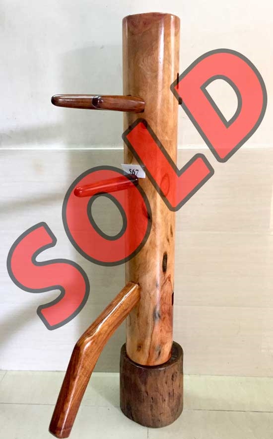 Buick Yip - Mahogany Wood Wing Chun Wooden Dummy -  Mook Yan Jong 567