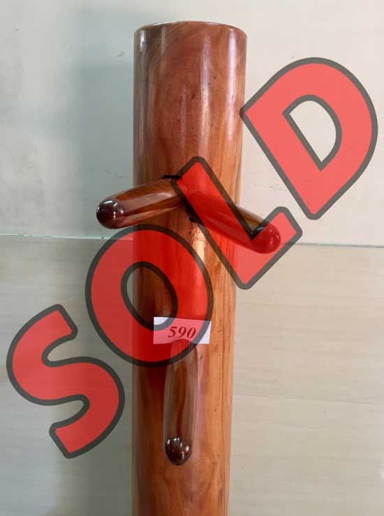 Buick Yip - Mahogany Wood Wing Chun Wooden Dummy -  Mook Yan Jong 590