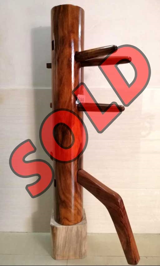 Buick Yip - Mahogany Wood Wing Chun Wooden Dummy -  Mook Yan Jong 599