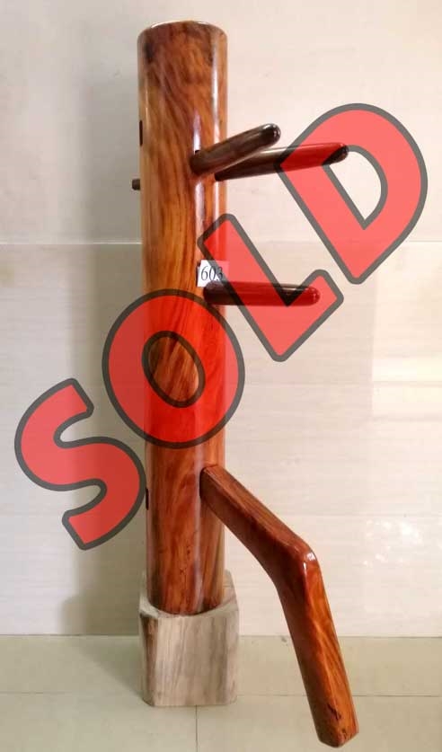 Buick Yip - Mahogany Wood Wing Chun Wooden Dummy -  Mook Yan Jong 603