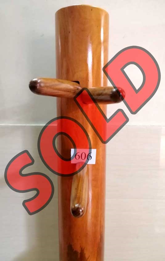 Buick Yip - Mahogany Wood Wing Chun Wooden Dummy -  Mook Yan Jong 606