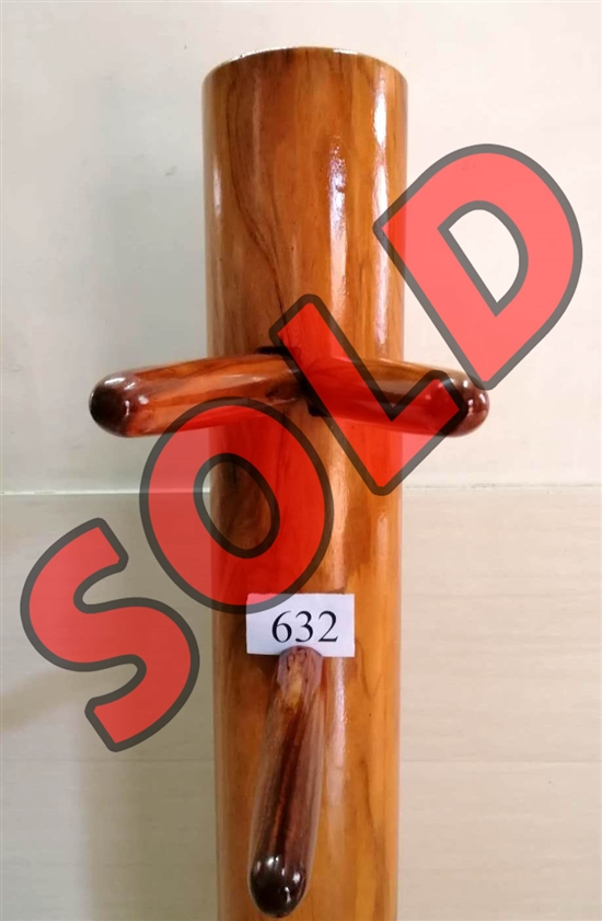 Buick Yip - Temple Pillar Wood Wing Chun Wooden Dummy -  Mook Yan Jong 632