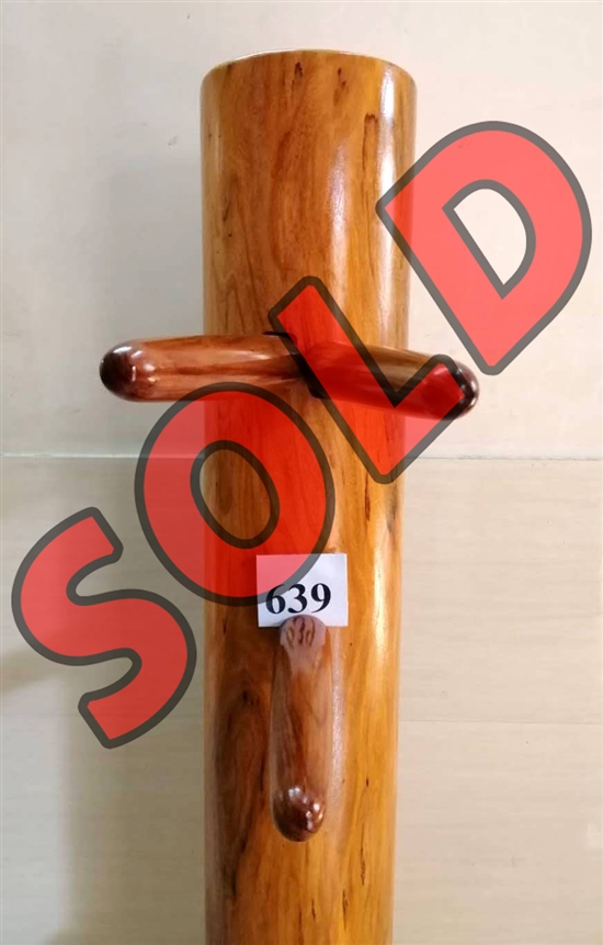 Buick Yip - Temple Pillar Wood Wing Chun Wooden Dummy -  Mook Yan Jong 639