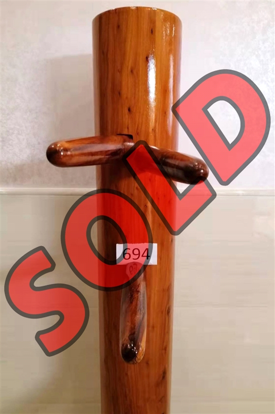 Buick Yip - Temple Pillar Wood Wing Chun Wooden Dummy -  Mook Yan Jong 694