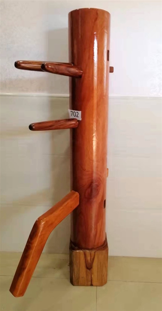 Buick Yip - Mahogany Wood Wing Chun Wooden Dummy -  Mook Yan Jong #702 / LARGE 018