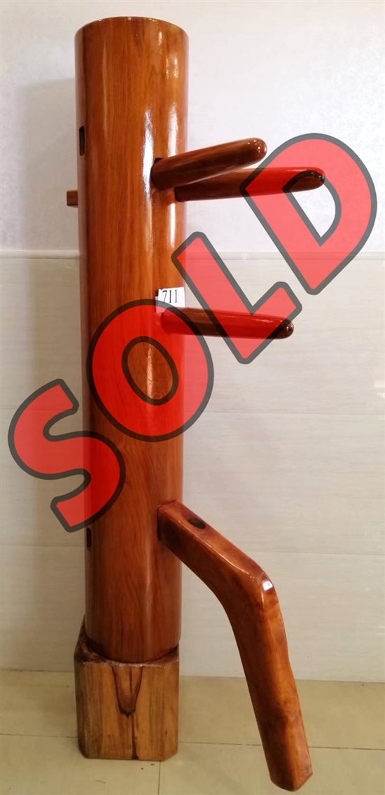 Buick Yip - Lychee Wood Wing Chun Wooden Dummy -  Mook Yan Jong 013 Large