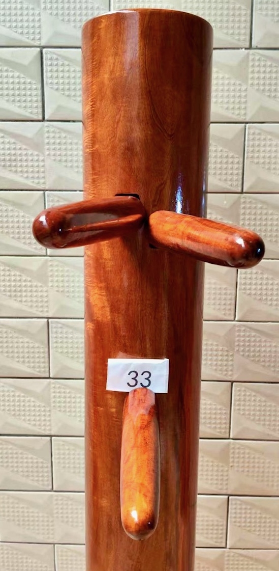 Buick Yip - Fortunate Wood Wing Chun Wooden Dummy -  Mook Yan Jong 833 - Peach Wood