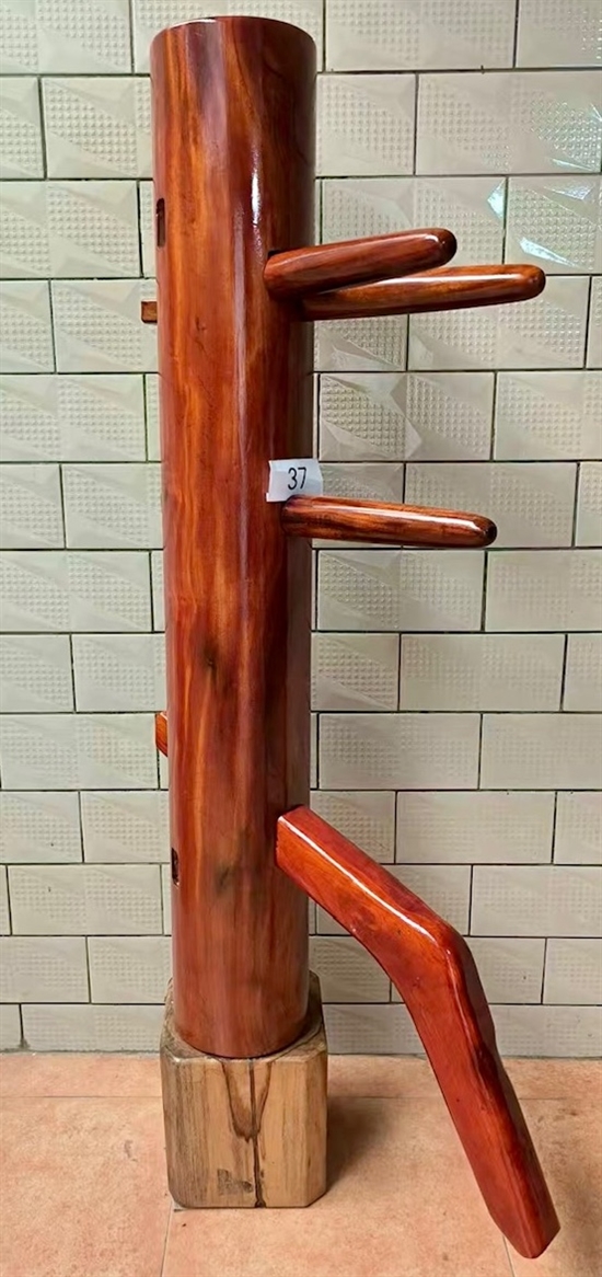 Buick Yip - Fortunate Wood Wing Chun Wooden Dummy -  Mook Yan Jong 837 - Mahogany Wood