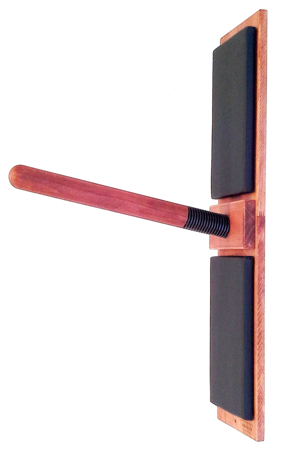 SPRING-ARM DUMMY: BudoTec - Chi Sao Trainer with Double Strike Pads - Redwood Color