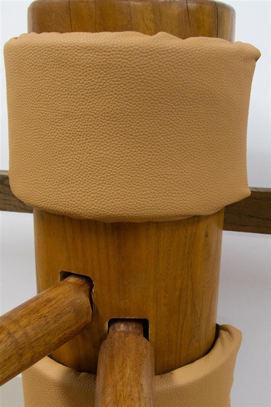 MasterPath - Wooden Dummy Pad - Bundle v6 - Eco Fiber-Leather (Tan)