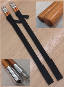 Ultimate Single LONG POLE: MasterPath - 2-Part Pole in Doussie  or Kotibe Wood