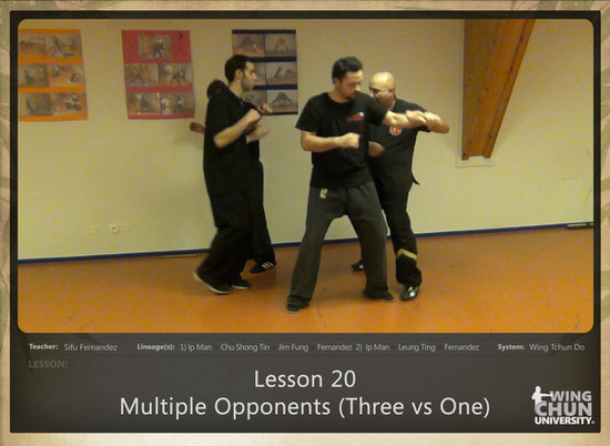 DOWNLOAD: Sifu Fernandez - WingTchunDo - Lesson 20 - Multiple Opponents (Three vs One)