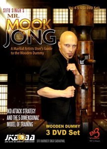 Sifu Harinder Singh Sabharwal - Mr. Mook Jong - Wooden Dummy 4-6 - (3 DVD set) JKD Attack Strategy and the 5 Dimensional Model of Training